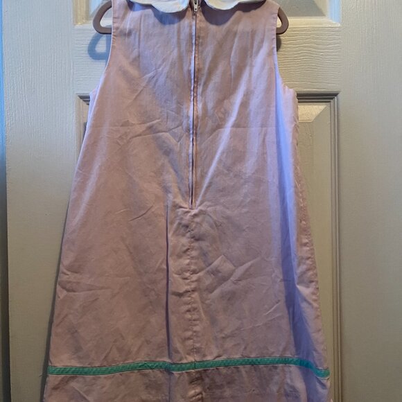 Girl's Florence Eiseman Sleeveless Scalloped Collared Castle Dress - Picture 7 of 7